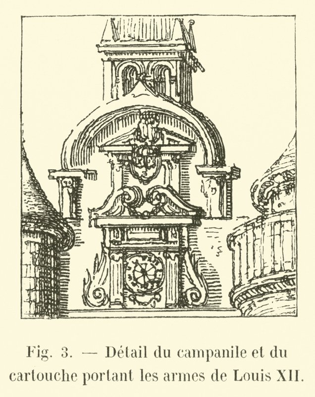 Részlet a XII. Lajos karjait viselő kempingről és a kartuszról alkotó: French School