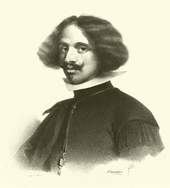 Diego Rodriguez de Silva y Velazquez, portré (metszet) alkotó: French School