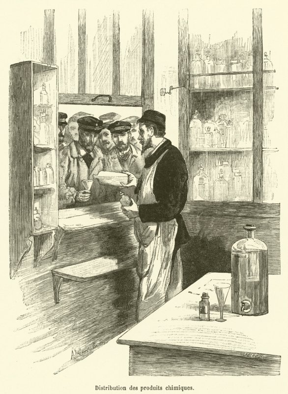 Vegyi termékek forgalmazása (gravírozás) alkotó: French School