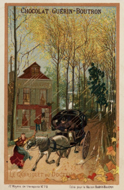 Orvosi kabrió (chromolitho) alkotó: French School