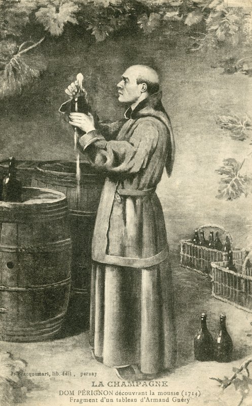 Dom Perignon (litho) alkotó: French School