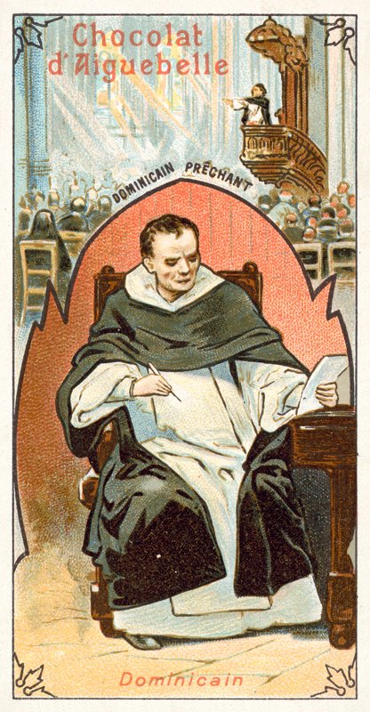 Dominikai szerzetes (chromolitho) alkotó: French School