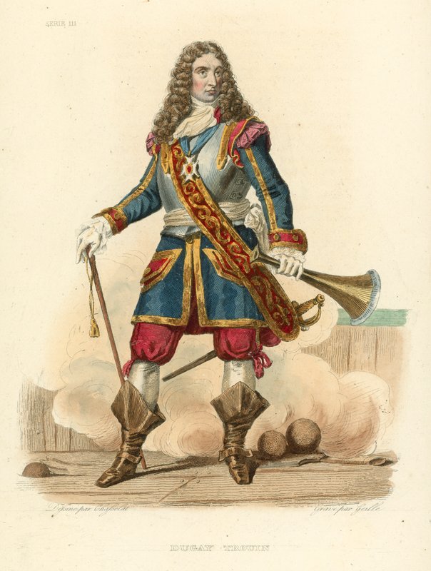 Duguay Trouin (színes metszet) alkotó: French School