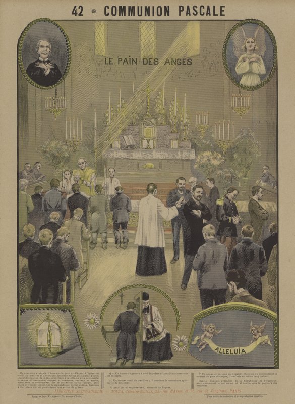 Húsvéti áldozás (színes litó) alkotó: French School