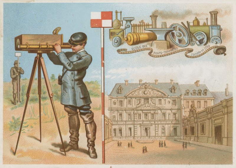 Az 1739-ben alapított Ecole des Ponts-Chaussees alkotó: French School