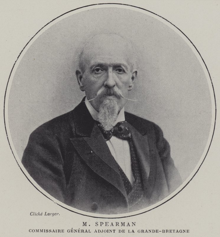 Edmund Spearman, az Universelle 1900. évi Párizsi Kiállítás Brit Bizottságának főbiztos-helyettese (színes litó) alkotó: French School