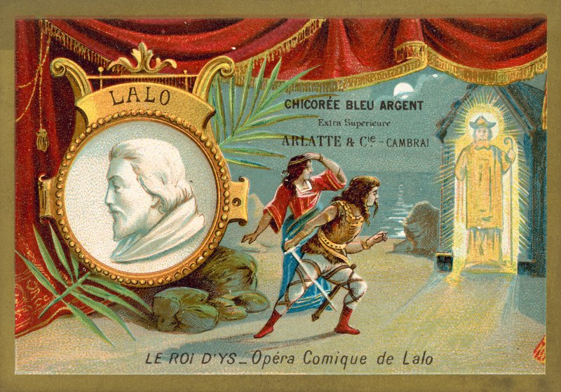 Edouard Lalo francia zeneszerző és egy jelenet a Le Roi d