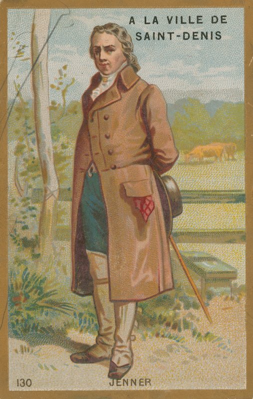 Edward Jenner angol orvos és a himlő elleni vakcina felfedezője. alkotó: French School