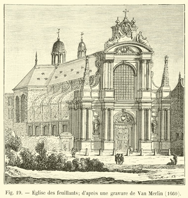 Feuillants templom; Van Merlin metszete után, 1660 alkotó: French School