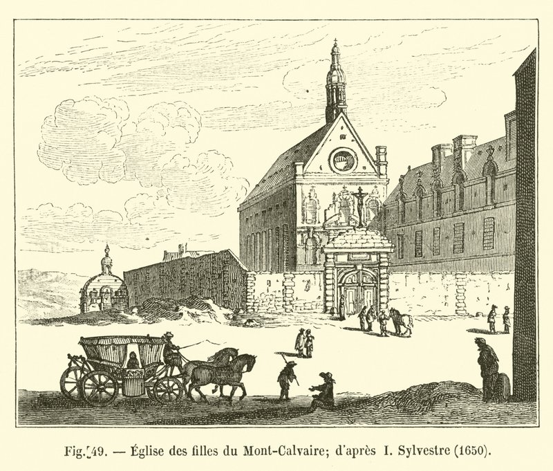 Kálvária-hegyi templom leányai; I. Szilveszter után, 1650 alkotó: French School