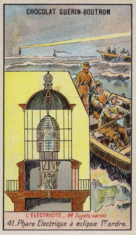 Elektromos világítótorony (chromolitho) alkotó: French School