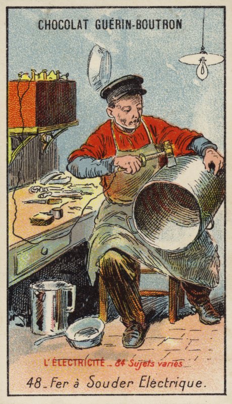 Elektromos forrasztópáka (chromolitho) alkotó: French School