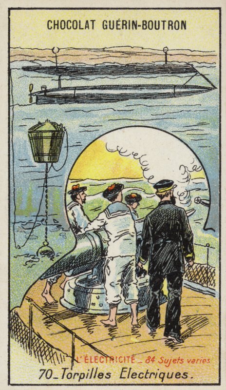 Elektromos torpedók (chromolitho) alkotó: French School