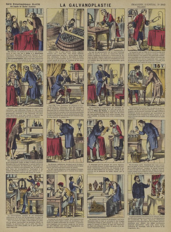 Galvanizálás (színes litho) alkotó: French School