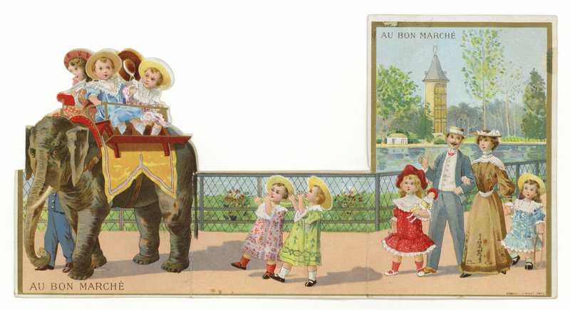Elefántlovaglás a parkban alkotó: French School