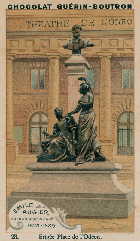Emile Augier, drámaíró, 1820-1889, Erigee Place de l