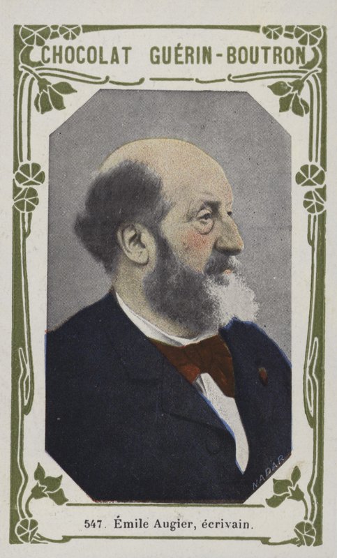 Emile Augier, író (színes fotó) alkotó: French School