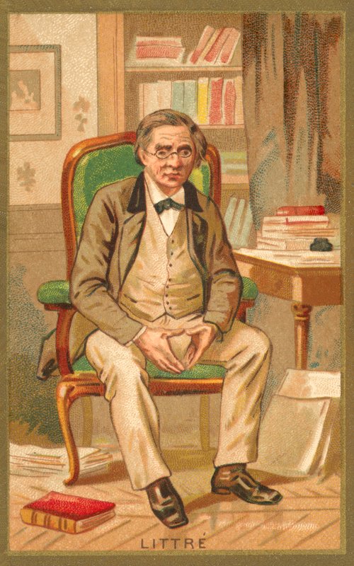 Emile Littre francia lexikográfus és filozófus (chromolitho) alkotó: French School