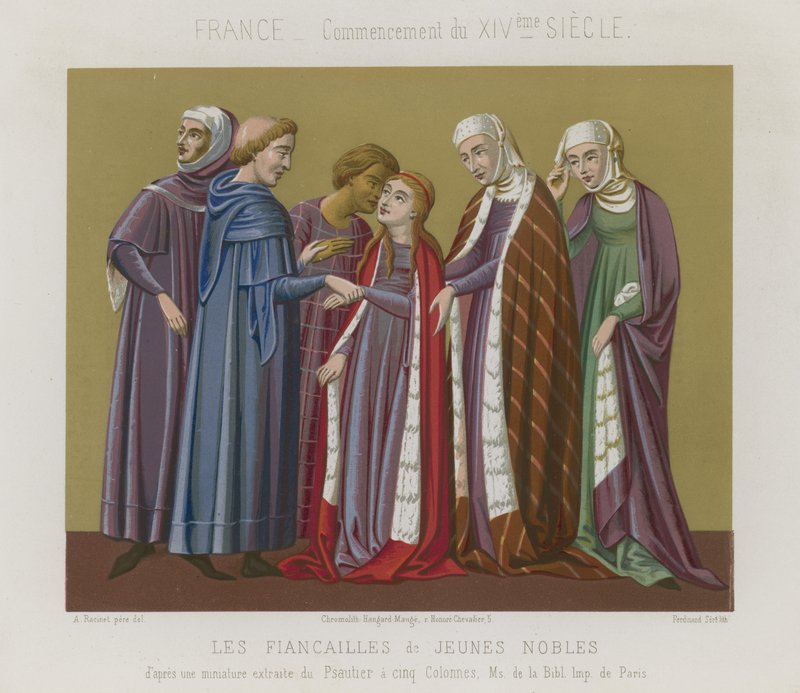 Az ifjú nemesek eljegyzése alkotó: French School