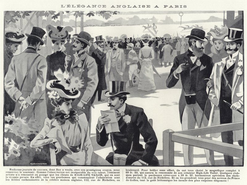 Angol elegancia Párizsban alkotó: French School