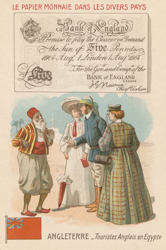 Angol turisták Egyiptomban alkotó: French School