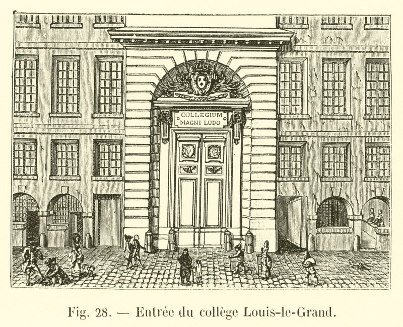 Belépés a Louis-le-Grand College-ba alkotó: French School