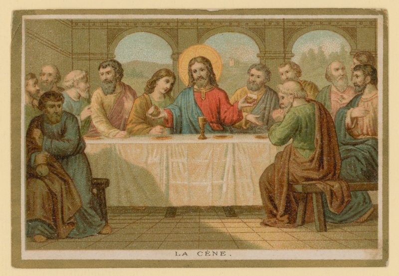 Epizód Jézus Krisztus életében (chromolitho) alkotó: French School