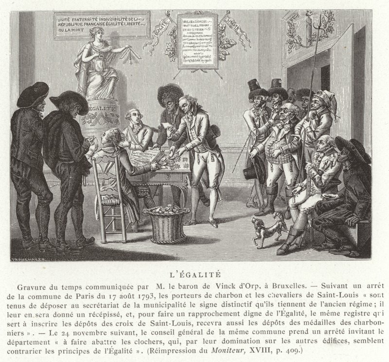 Egyenlőség, francia forradalom, 1793 alkotó: French School