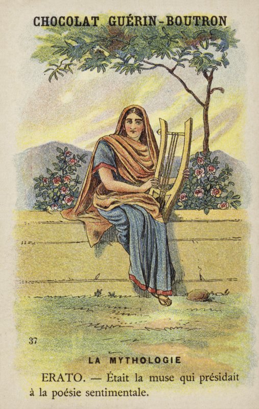Erato, a líra múzsája alkotó: French School