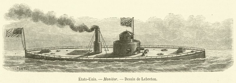Egyesült Államok, monitor (metszet) alkotó: French School