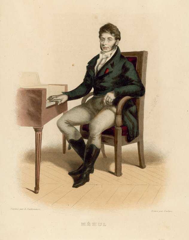 Etienne-Nicolas Mehul (színes metszet) alkotó: French School