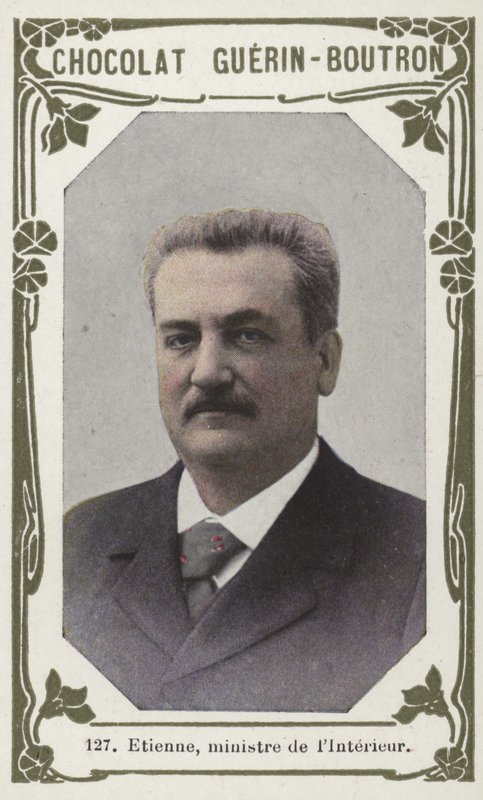 Etienne belügyminiszter (színes fotó) alkotó: French School