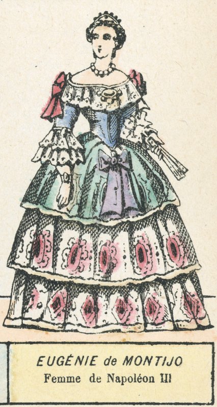 Eugenie de Montijo, Femme de Napoleon III (színes metszet) alkotó: French School
