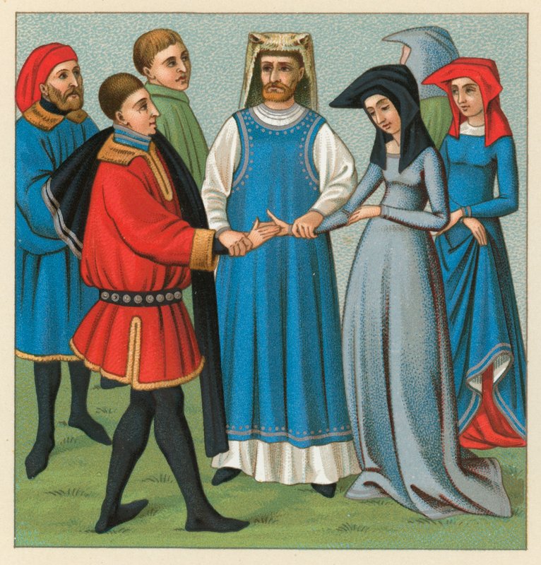 Európa középkori jelmez alkotó: French School