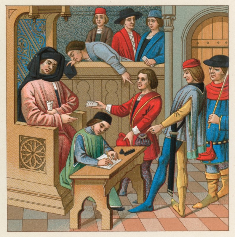 Európa középkori jelmez alkotó: French School