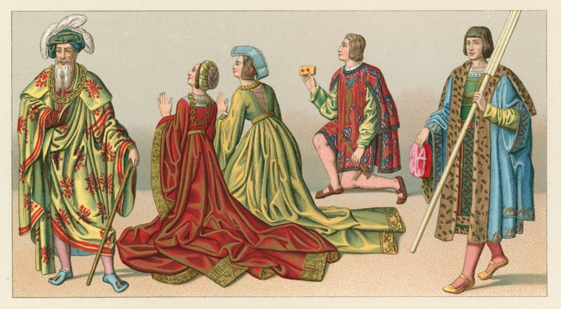 Európa XV-XVI. századi jelmez alkotó: French School