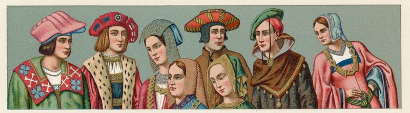 Európa XV-XVI. századi jelmez alkotó: French School