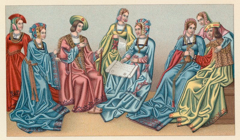 Európa XV-XVI. századi jelmez alkotó: French School