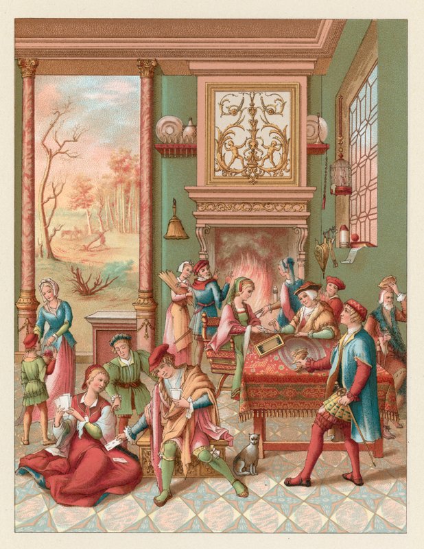 Európa XV-XVI. századi jelmez alkotó: French School