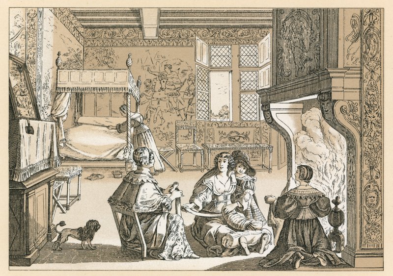 Európa XVII. századi jelmeze alkotó: French School