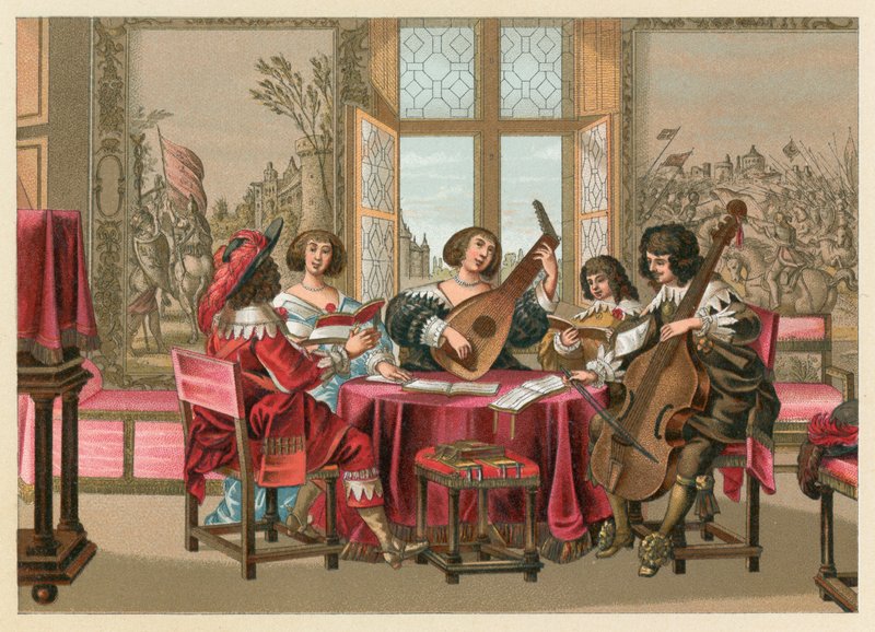Európa XVII. századi jelmeze alkotó: French School
