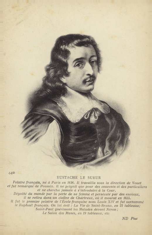 Eustache Le Sueur, francia festő (litográfia) alkotó: French School