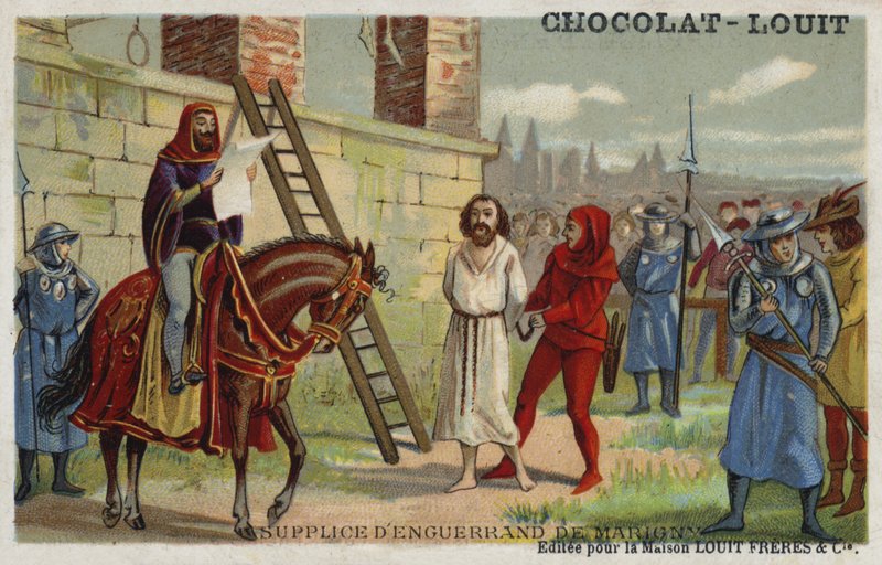 Enguerrand de Marigny, IV. Fülöp francia főminiszter kivégzése 1315-ben alkotó: French School