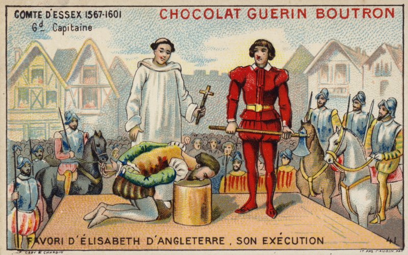 Essex grófjának kivégzése (chromolitho) alkotó: French School