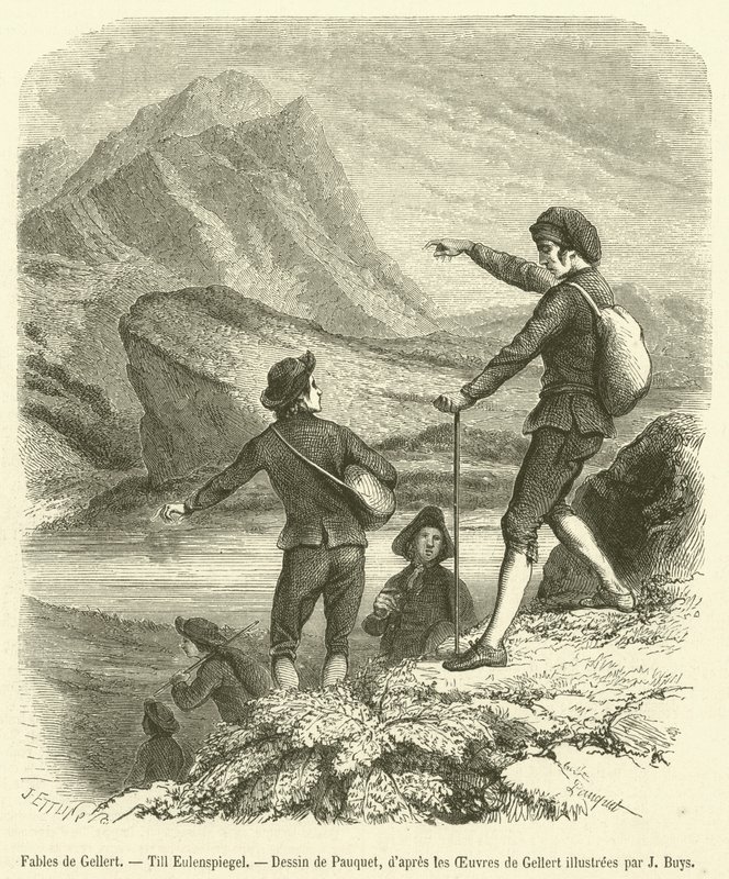 Fables de Gellert, Till Eulenspiegel (metszet) alkotó: French School