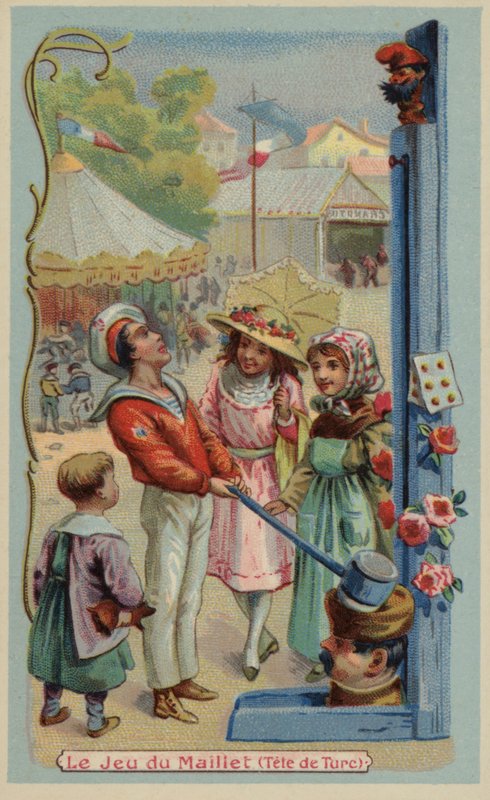 Vásári szilárdságmérő (chromolitho) alkotó: French School