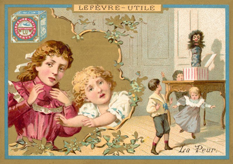 Félelem (chromolitho) alkotó: French School