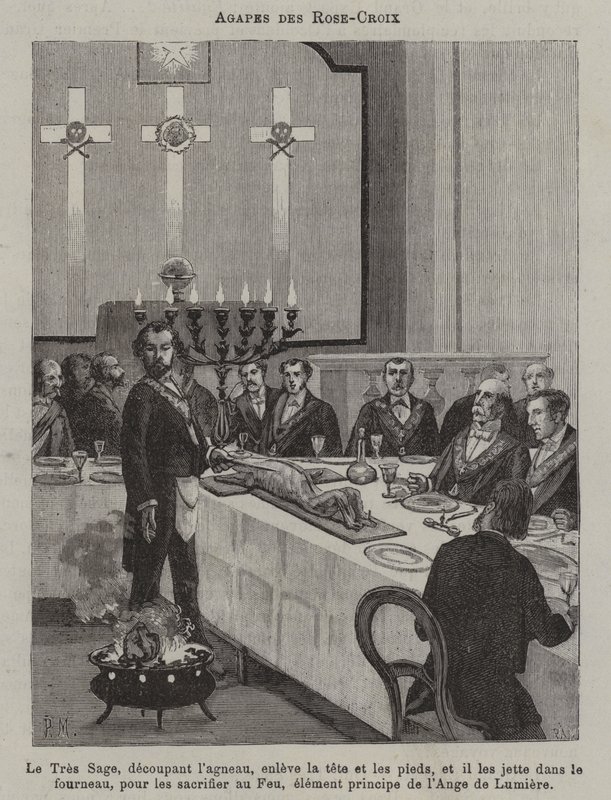 A Rose Croix ünnepe (metszet) alkotó: French School