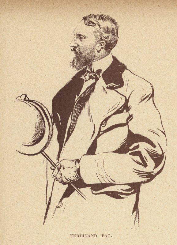 Ferdinand Bac, francia karikaturista (litográfia) alkotó: French School