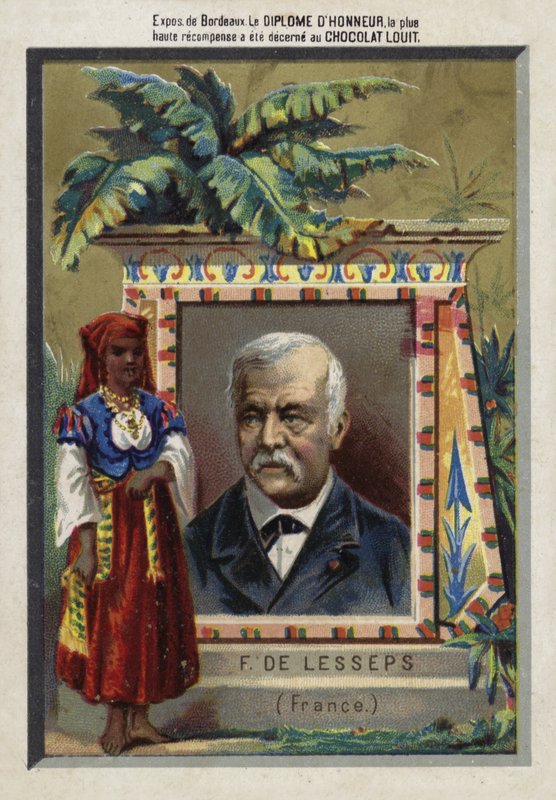 Ferdinand de Lesseps francia vállalkozó és csatornaépítő alkotó: French School